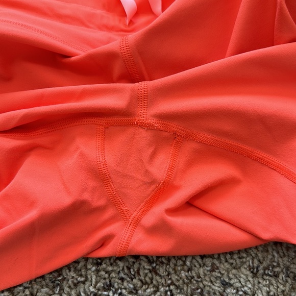 White Fox Orange High Waisted Leggings/Joggers Medium - Picture 11 of 14